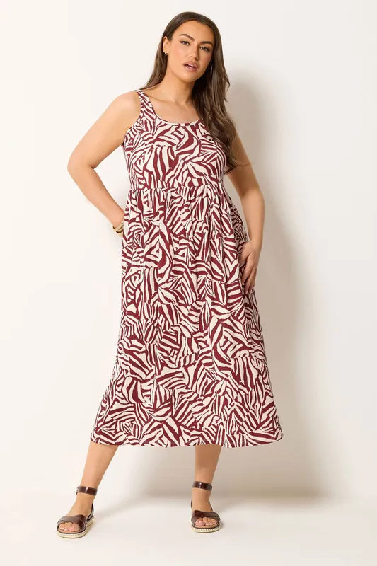 Zebra Textured Smock Dress - Yours