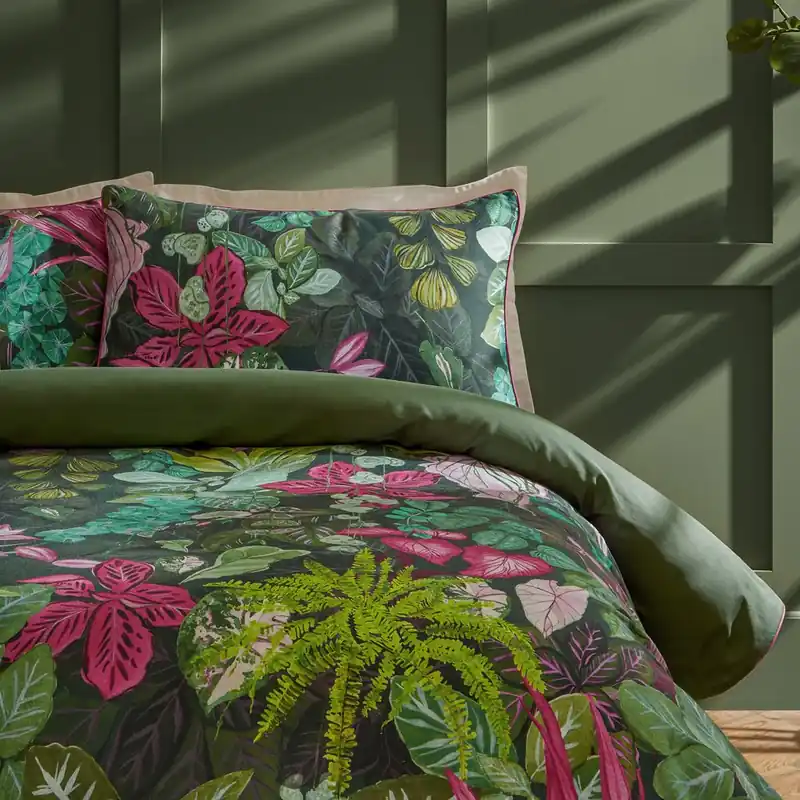 Veadeiros Exotic Floral Pillowcase Pair - Paoletti