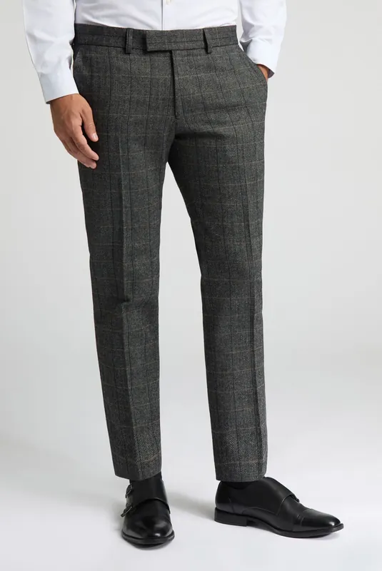 Emerson Herringbone Trousers - Antique Rogue