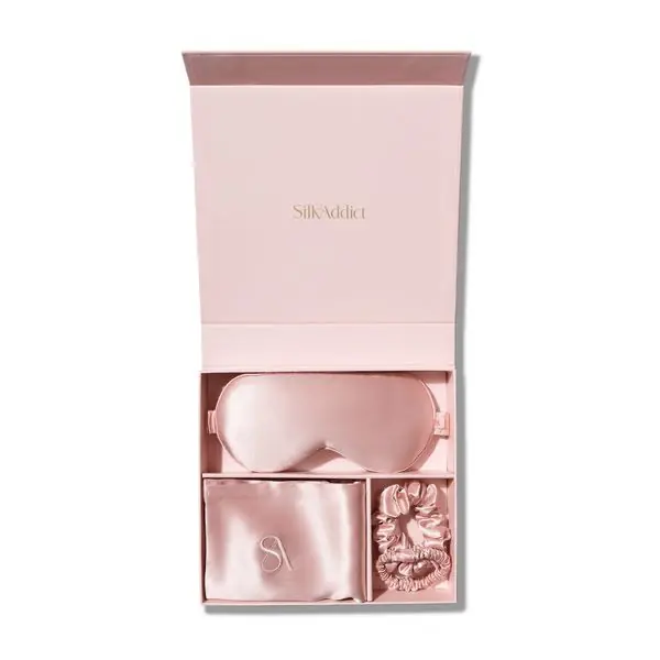 100 % Mulberry Silk Gift Set - Pale Pink
