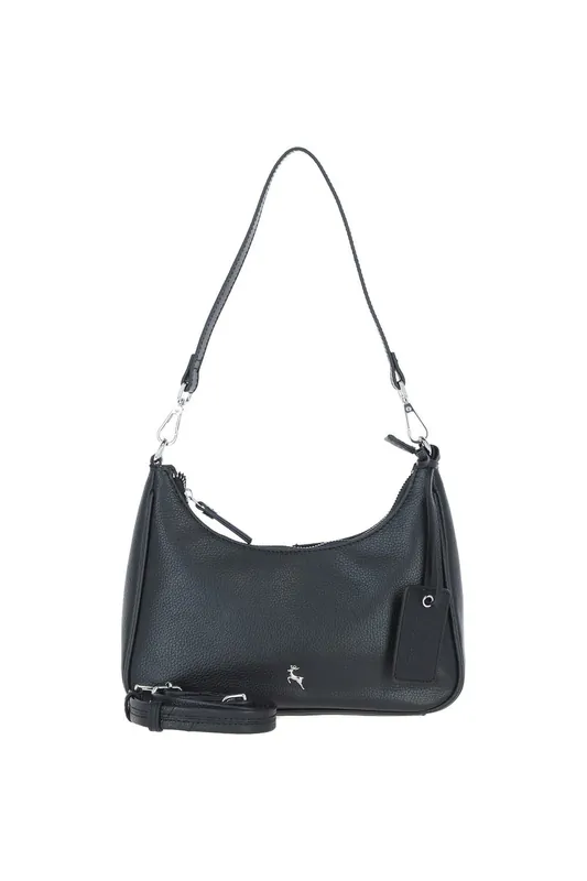 Real Leather Shoulder Bag with Detachable Crossbody Strap - Ashwood Leather