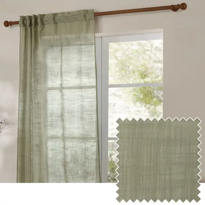 Cirrus Sheer Tab Top Curtain Panel - Yard