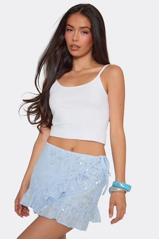Asymmetric Hem Mini Skirt - EGO