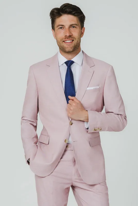 Pink Sharkskin Suit Jacket - Dobell