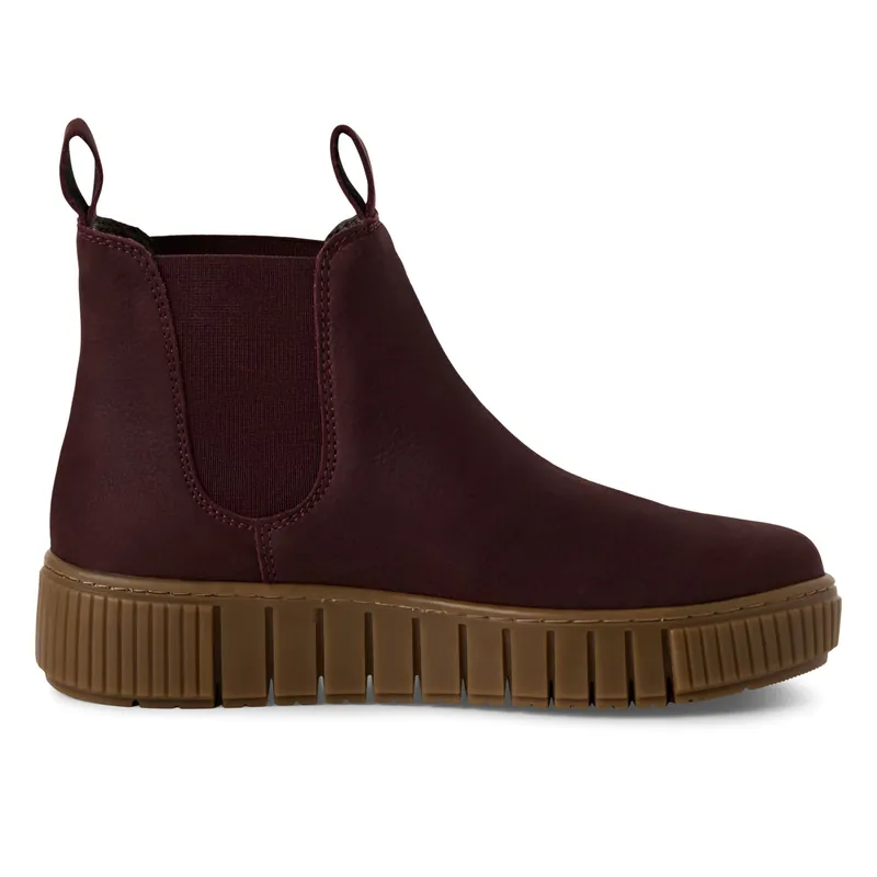 Tamaris Bordeaux Leather Chelsea Ankle Boots - Infinity Leather