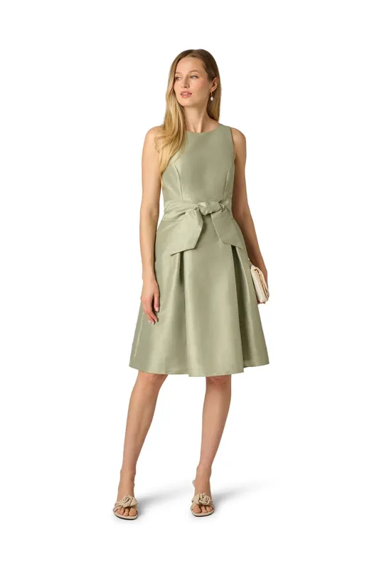 Dupioni Tie Front Dress - Adrianna Papell