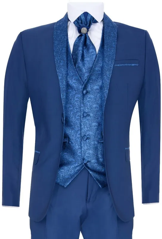 4 Piece Tailored Wedding Suit - Infinity Leather