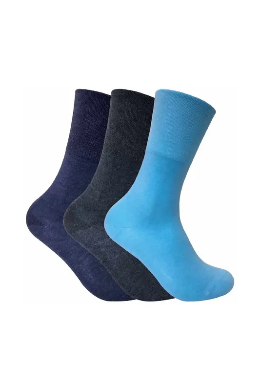 3 Pack Thin Wide Top Non Elastic Thermal Diabetic Socks - Sock Snob
