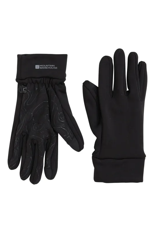 Grippi' Soft Fleece Lined Active Warm Thermal Cycling Outdoor Gloves - Mountain Warehouse