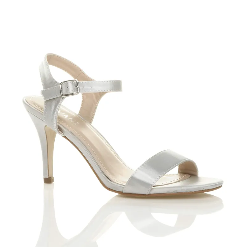 High Heel Barely There Strappy Sandals - AJVANI