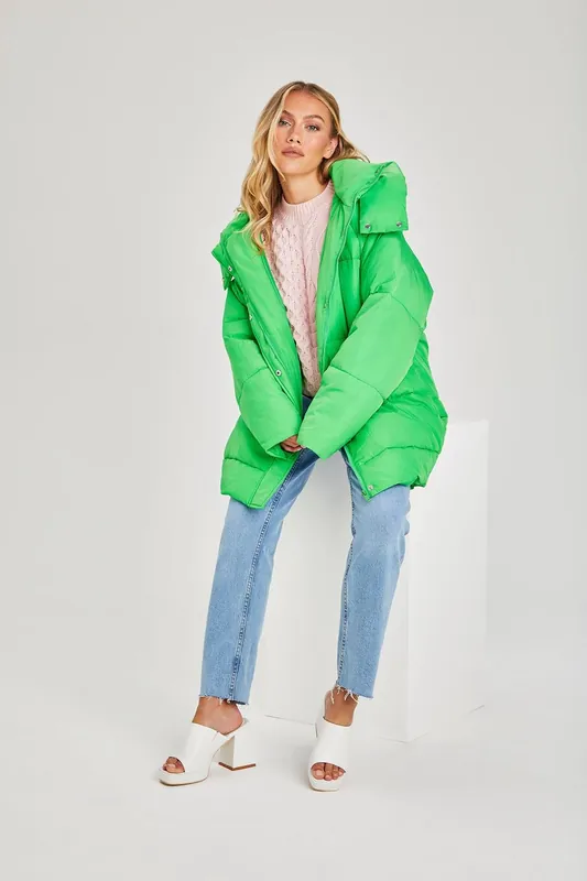 Neon Puffer Jacket - Urban Bliss