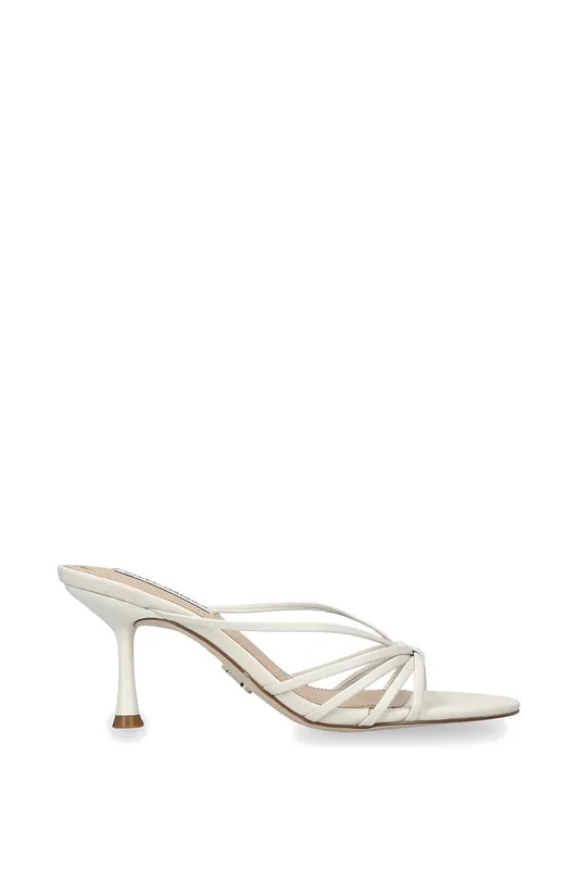 Edna White' Leather Heels - STEVE MADDEN