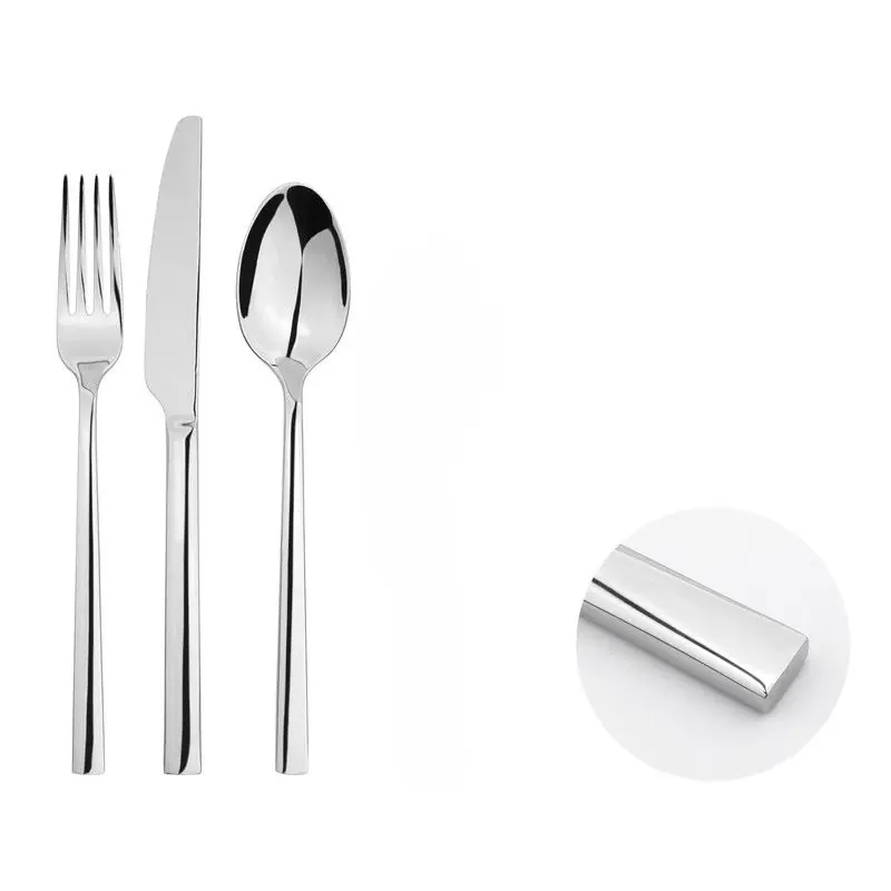 Cutlery Sets Stainless Steel 18/8 Catering Flat 12pc Set - Glim & Glam