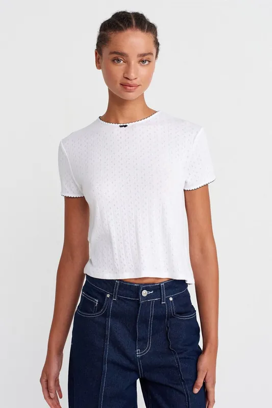 Women's Ribbed Crop T-Shirt
