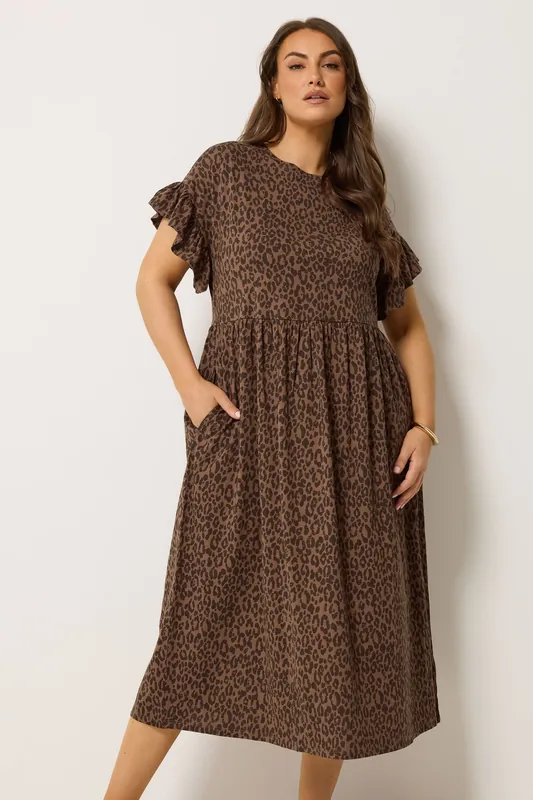 Leopard Print Midi Dress - Yours