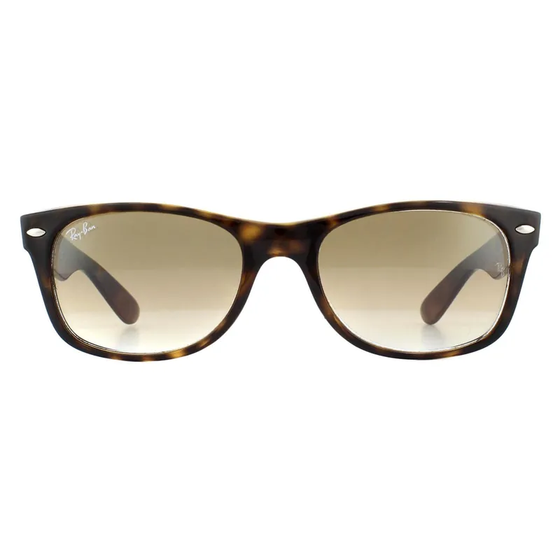 Rectangle Light Havana Brown Gradient Sunglasses - Ray-Ban