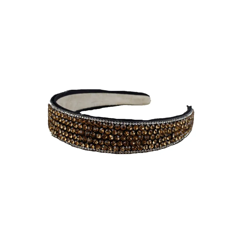Satin Headband with Small Stone Embelishment - SVNX
