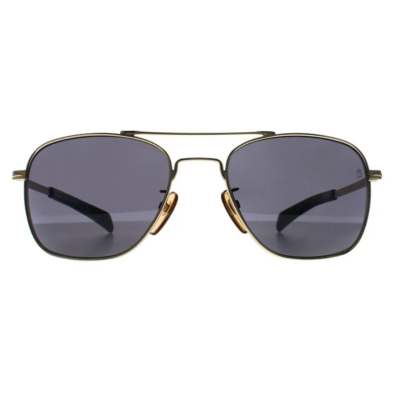 Aviator Gold Grey Mirror DB 7019/S - David Beckham