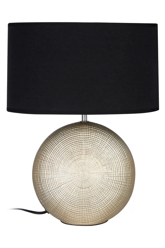 Table Lamp, Frosted Glass Base With Textured Wave Pattern, Soft White Shade For Gentle Ambient Lighting, - Orsina