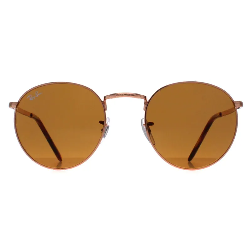Round Rose Gold Brown RB3637 New Round - Ray-Ban