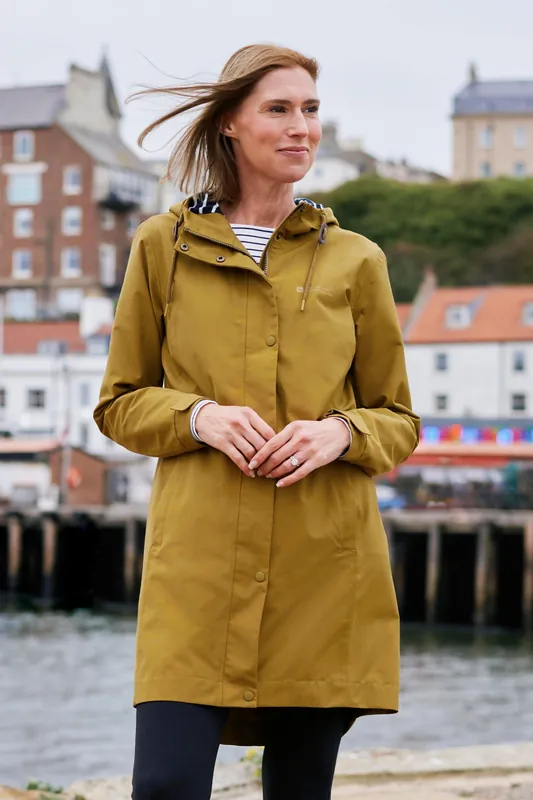 ’Seashore’ Waterproof Breathable PFC Free Adjustable Hood Jacket - Mountain Warehouse