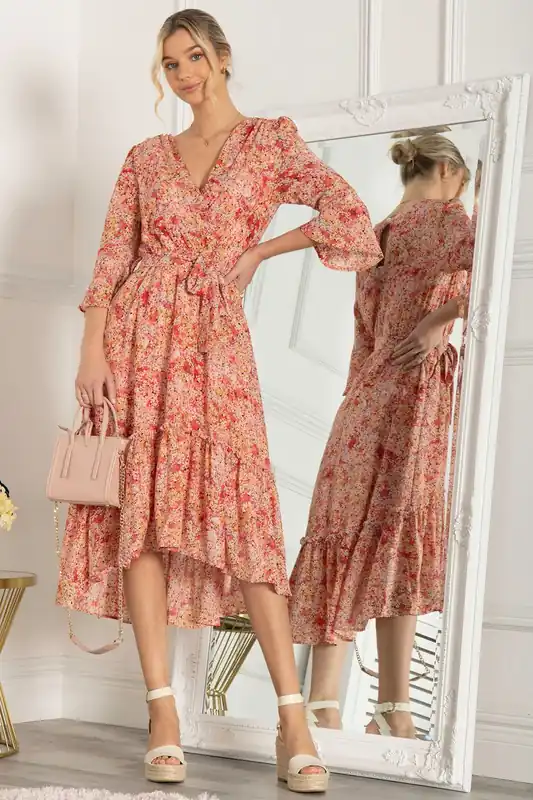 Geelan Tiered Hem Maxi Dress - Jolie Moi