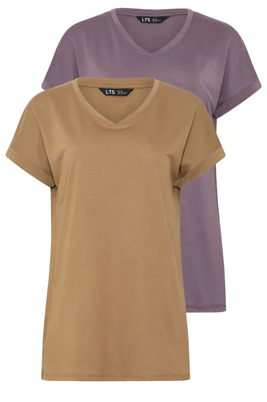 Tall 2 Pack V-Neck T-Shirts