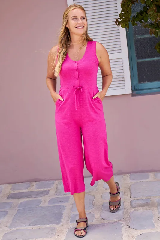 Bahamas' Adjustable Tie Waist Stretchy Summer Jumpsuit - Mountain Warehouse