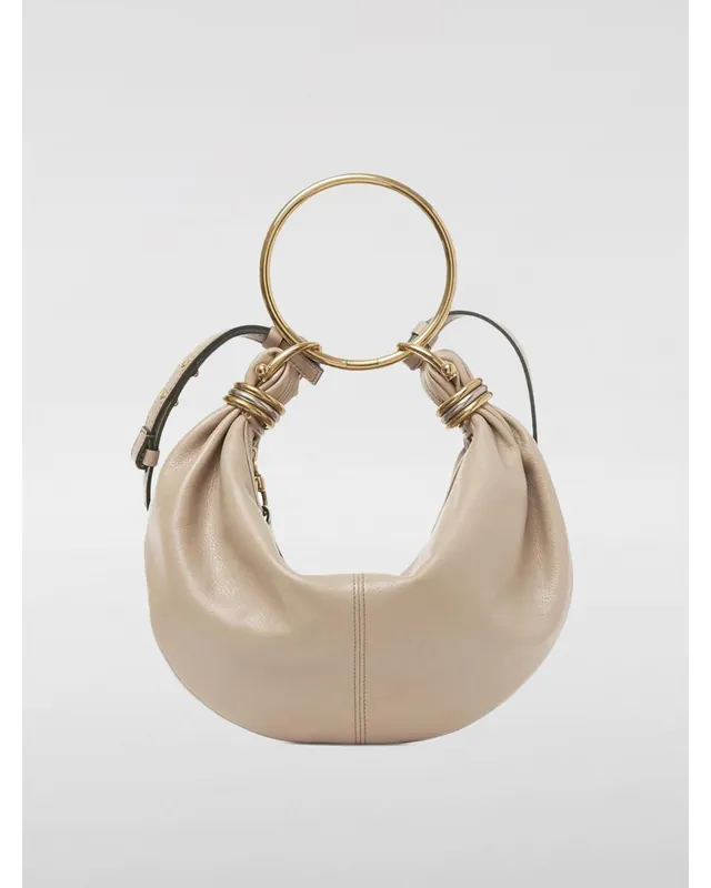 Woody Small Leather Shoulder Bag Wo - Brown Handbags