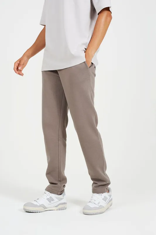 Straight Leg Open Hem Joggers - Brave Soul