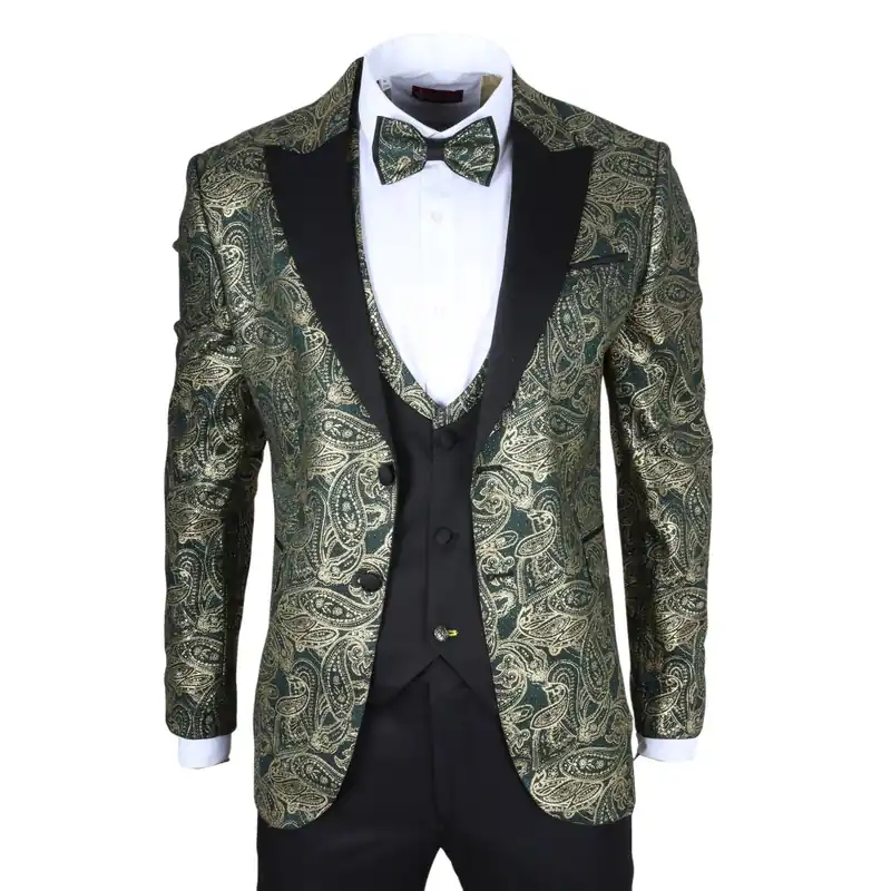 AK-28/29 3 Piece Paisley Wedding Suit