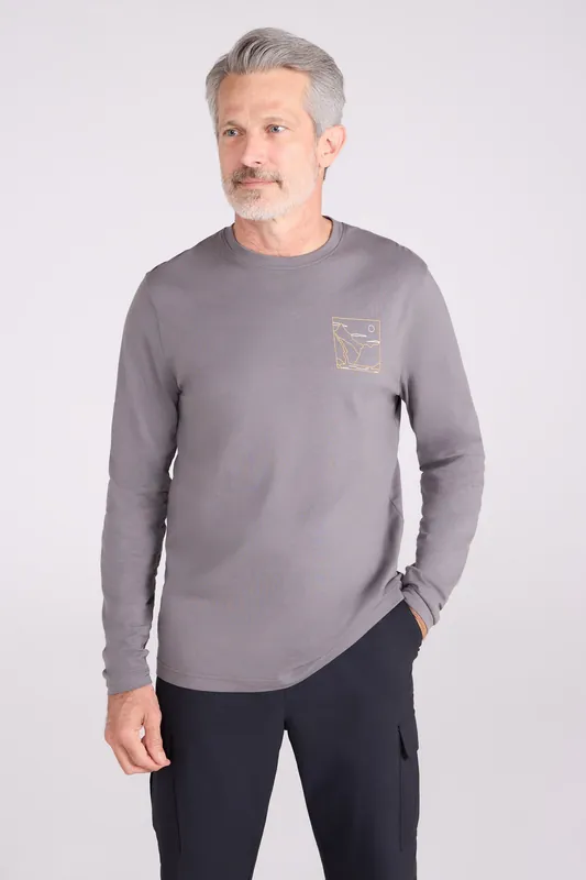 Spirit of Adventure' Lightweight Casual Long Sleeve Graphic T-Shirt