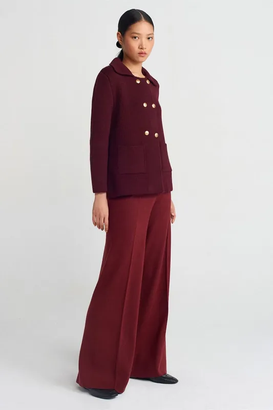 Women's Wide-Leg Knit Trousers