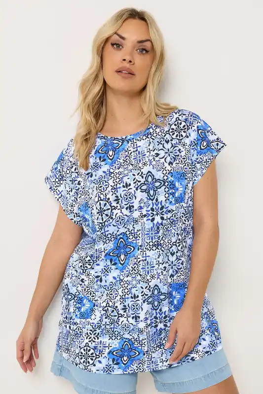 Mosaic Print T-Shirt