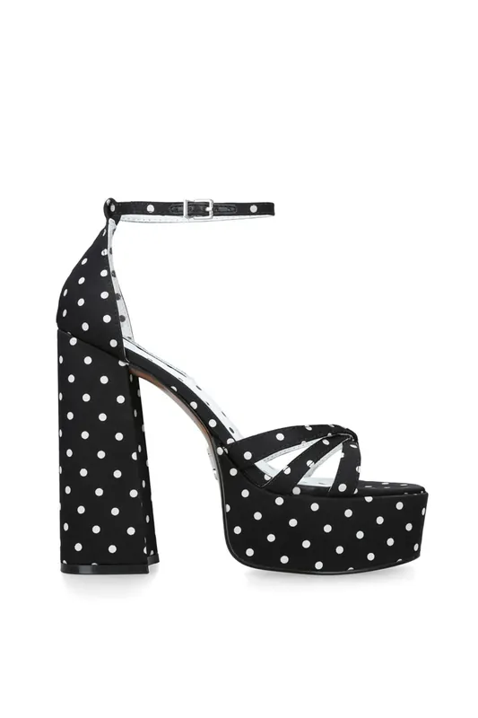 Retro Polka Dot' Fabric Heels - STEVE MADDEN
