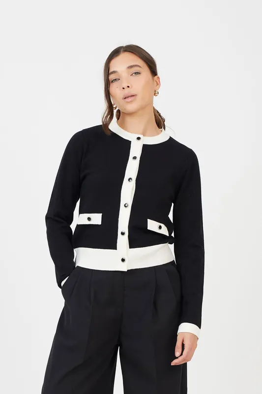 Classic Round Neck Cardigan - Brave Soul