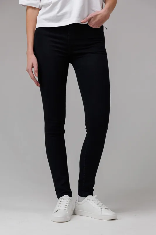 Cotton Blend Stretch High Rise Skinny Denim Jeans - French Connection