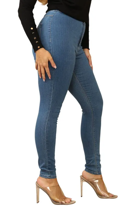 Classic Blue Wash Skinny Jeans - ELAINA FASHION