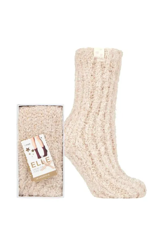 1 Pair Feather Slipper Gift Boxed Socks - ELLE
