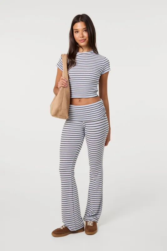Blue Stripe Crew Neck Baby T-Shirt