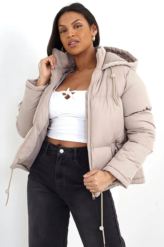 Padded Short Hooded Jacket - Brave Soul