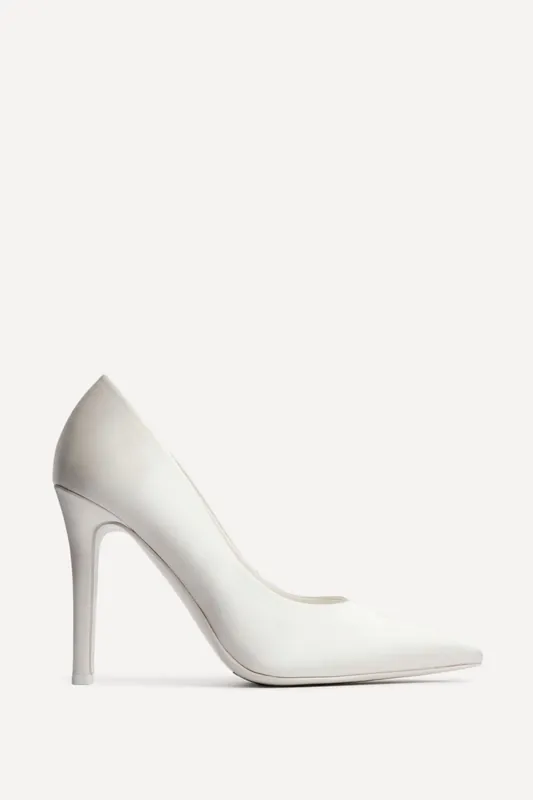 Solemate Bridal Ivory Satin Court Heels - Linzi