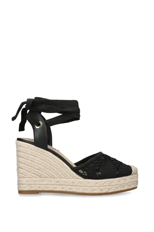 Osborn Black' Fabric Sandals - STEVE MADDEN