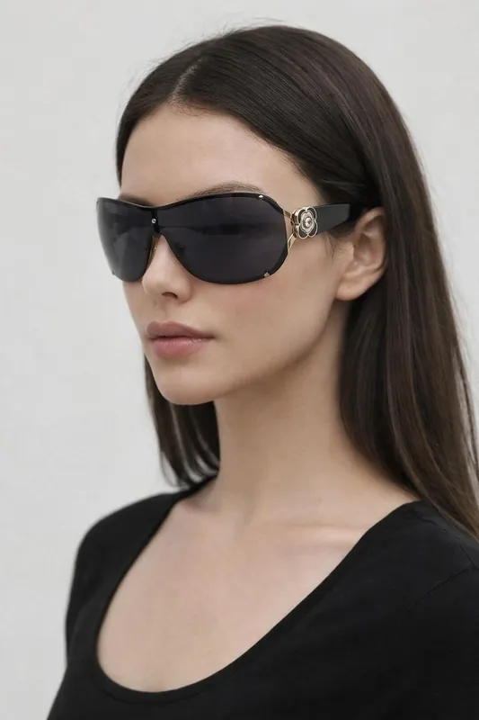 Vintage Rose Wrap Around Sunglasses - SVNX