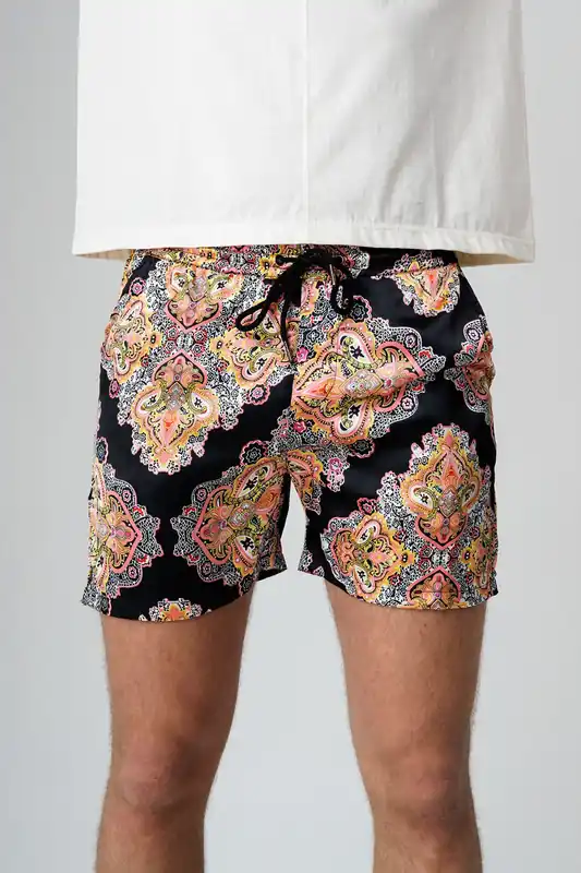 Paisley Print Elasticated Shorts - Influence