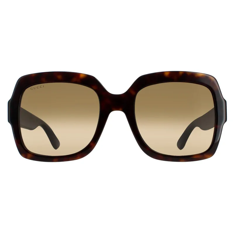 Square Havana Glitter Blue and Red Brown Gradient GG0036SN - Gucci