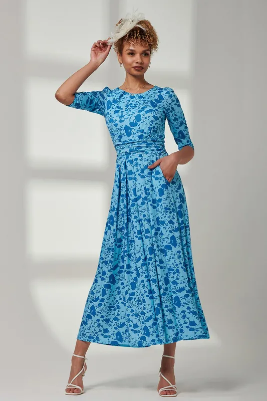 Goldie 3/4 Sleeve Jersey Maxi Dress - Jolie Moi