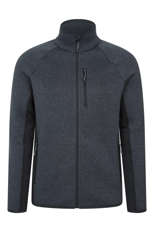 Treston Full Zip Fleece Anti Pill Stretchy Winter Jumper - Mountain Warehouse