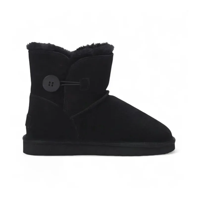 Sheepskin Suede Winter Slip-On Bootie Indoor Outdoor