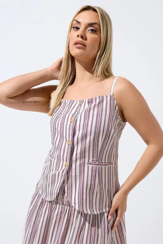Strappy Waistcoat Top - Yours